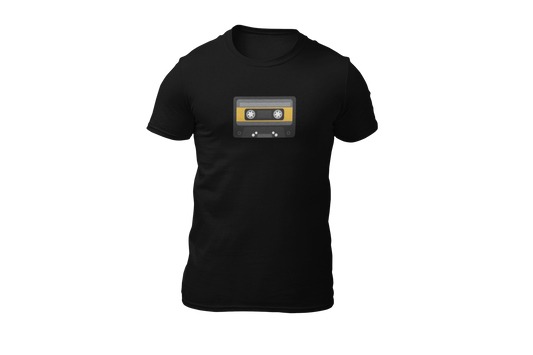 Shirt cassette bandje donnie 80s zwart