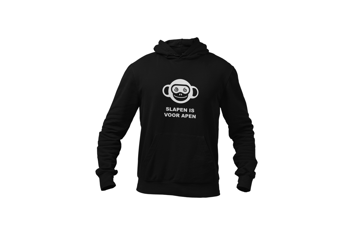 Slapen is voor apen hoodie black