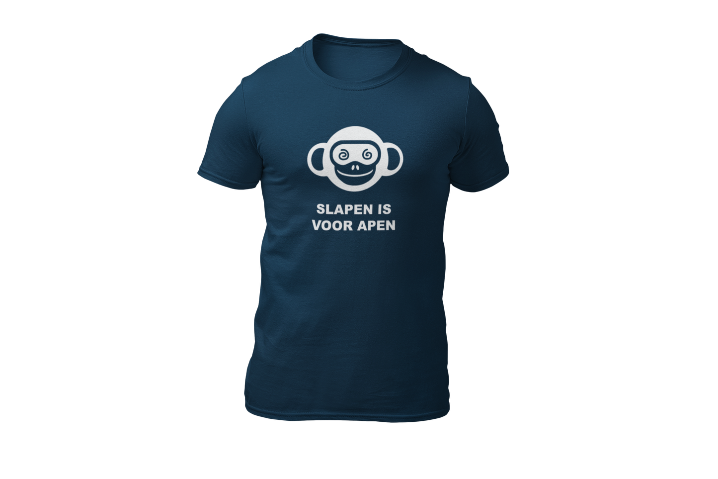 Slapen is voor apen shirt dark blue