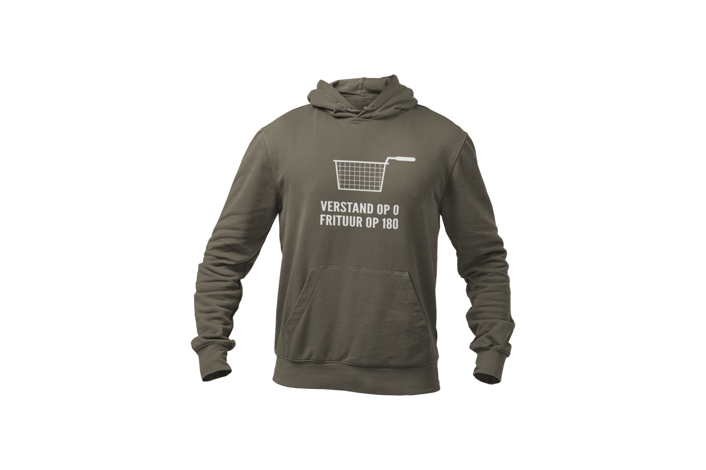 Verstand op 0 frituur op 180 t hoodie donnie groen