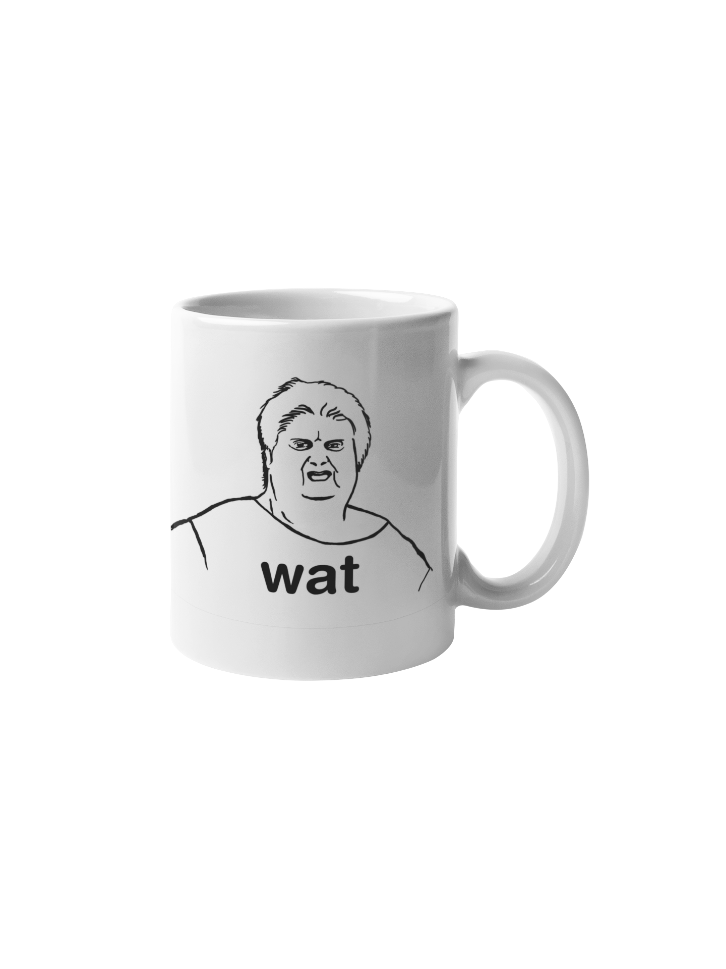 Wat lady meme kop white