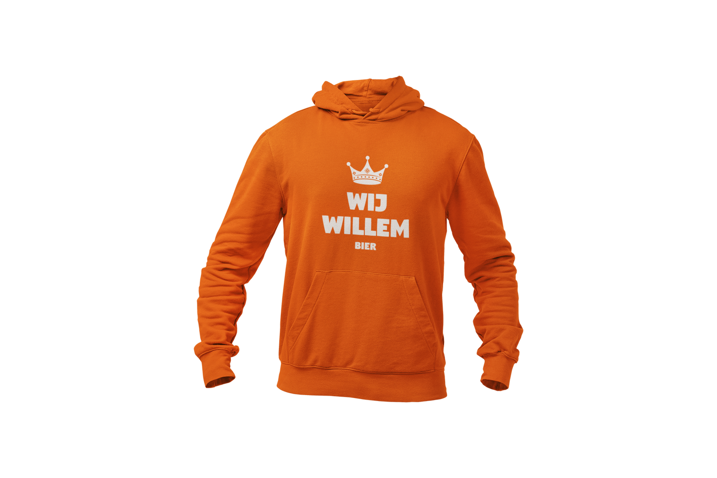 Wij willem bier hoodie orange