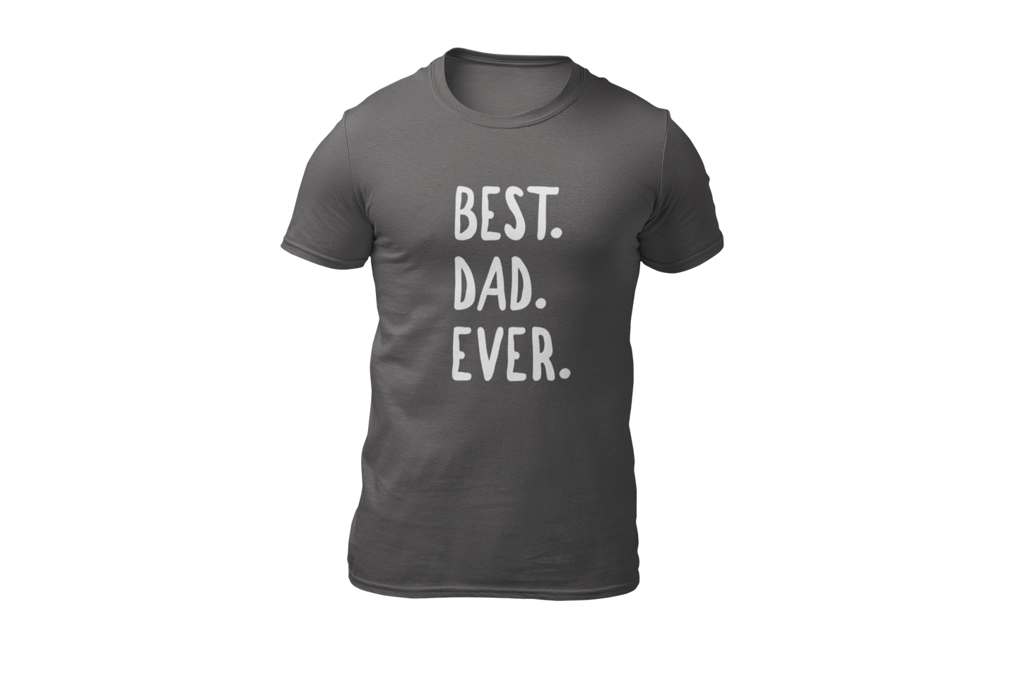 Best dad ever shirt vaderdag donnie donkergrijs