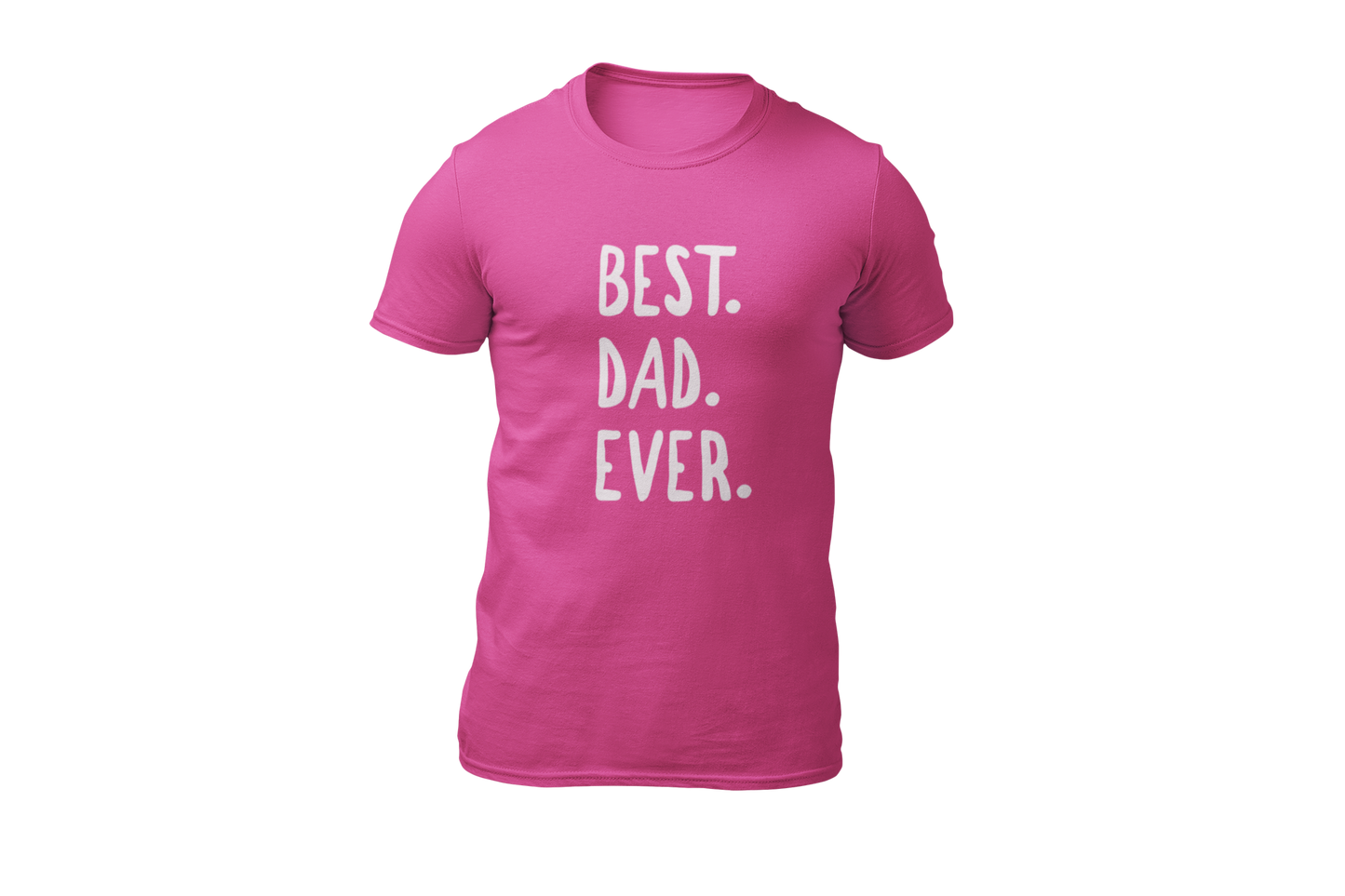 Best dad ever shirt vaderdag donnie roze