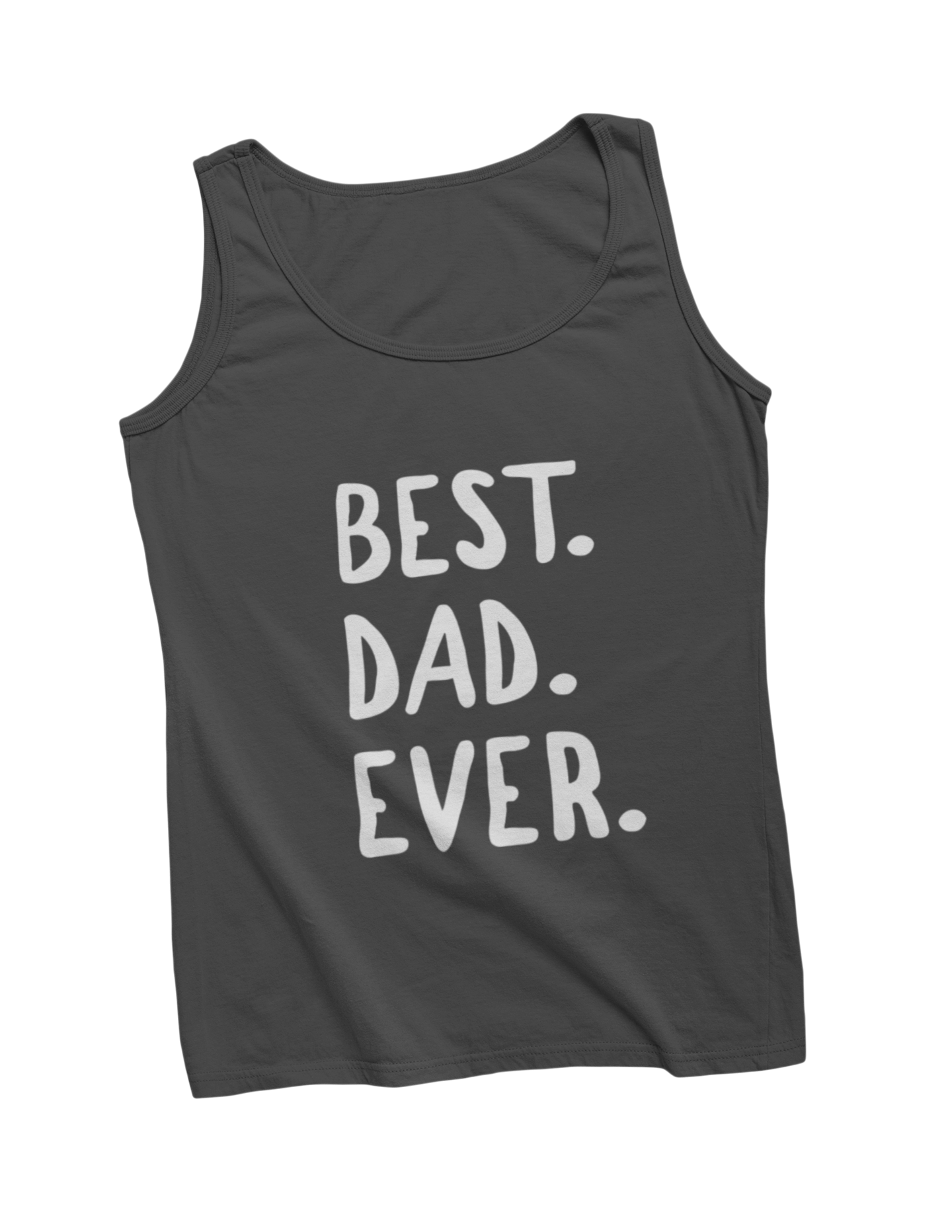 Best dag ever tanktop vaderdag donnie donkergrijs