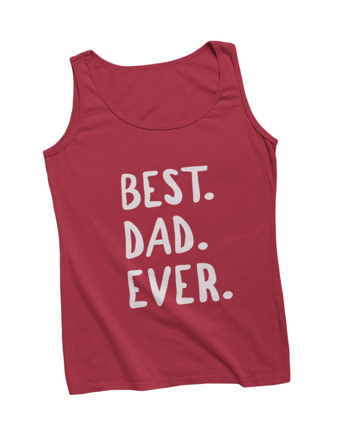 Best dag ever tanktop vaderdag donnie rood