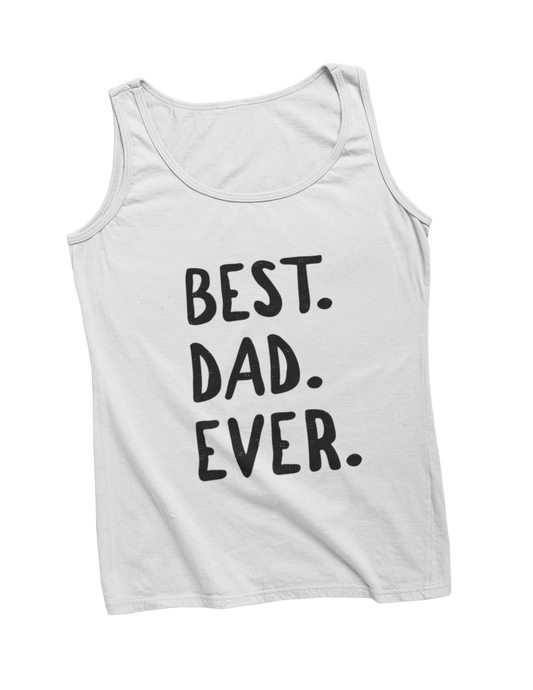 Best dag ever tanktop vaderdag donnie wit