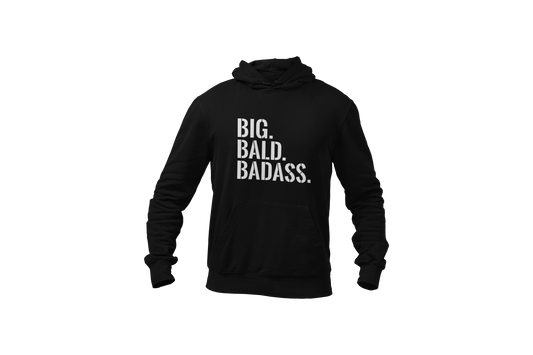 Big bald baddass hoodie black