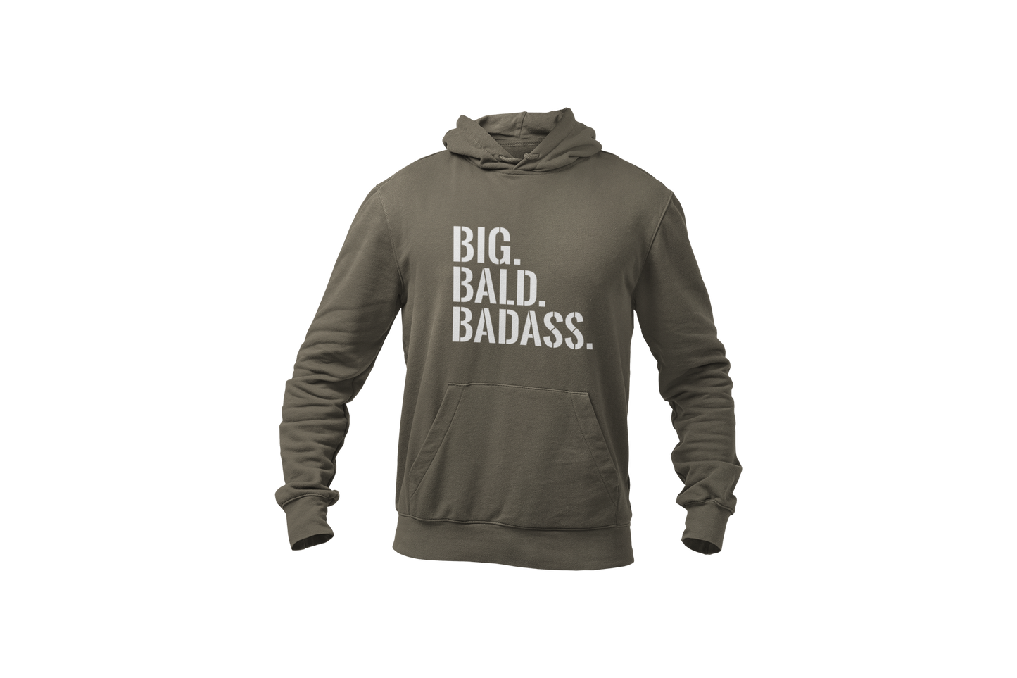 Big bald baddass hoodie green