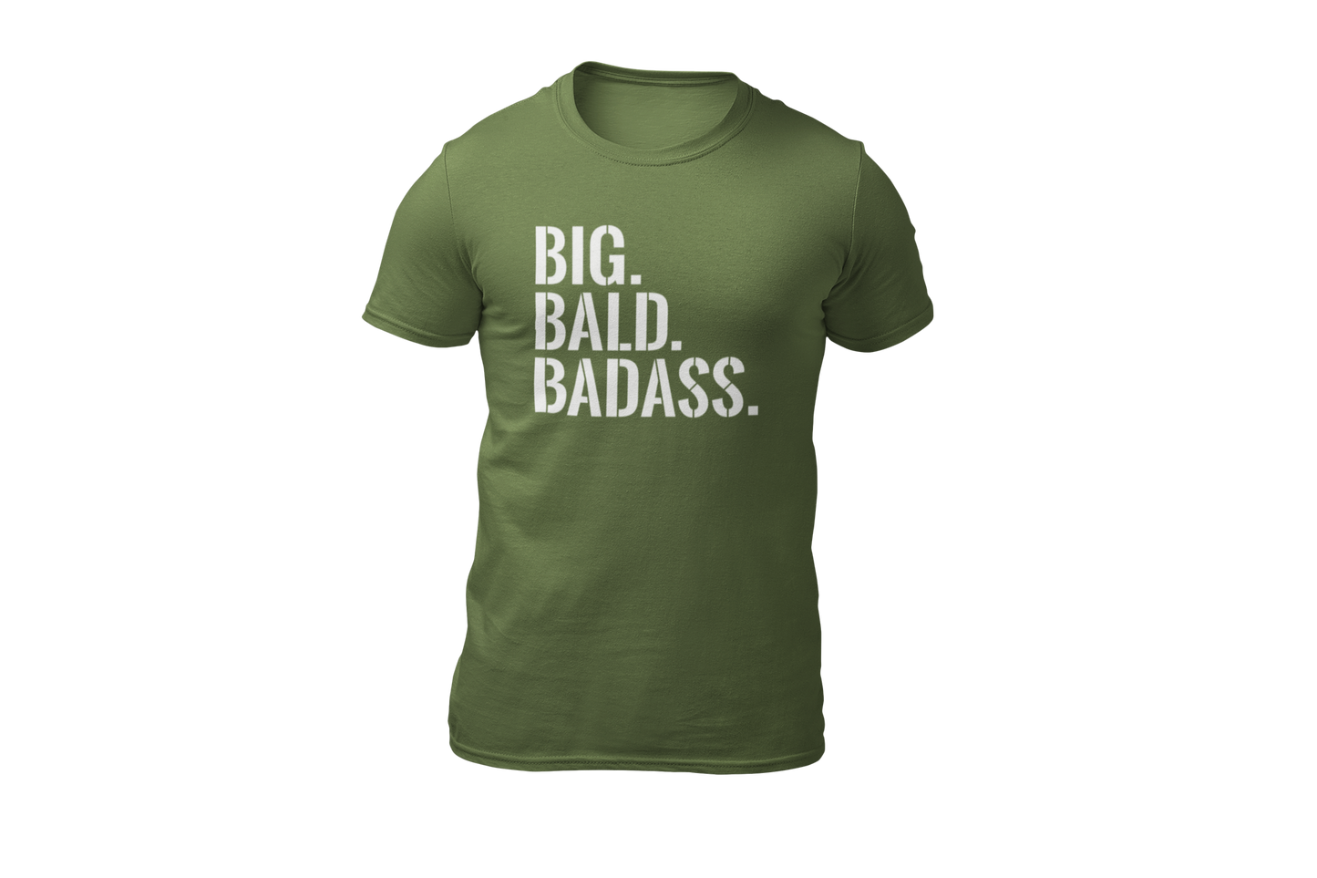 Big bald baddass shirt green