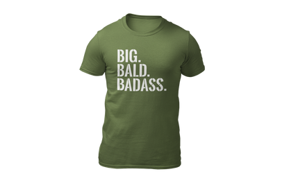 Big bald baddass shirt green