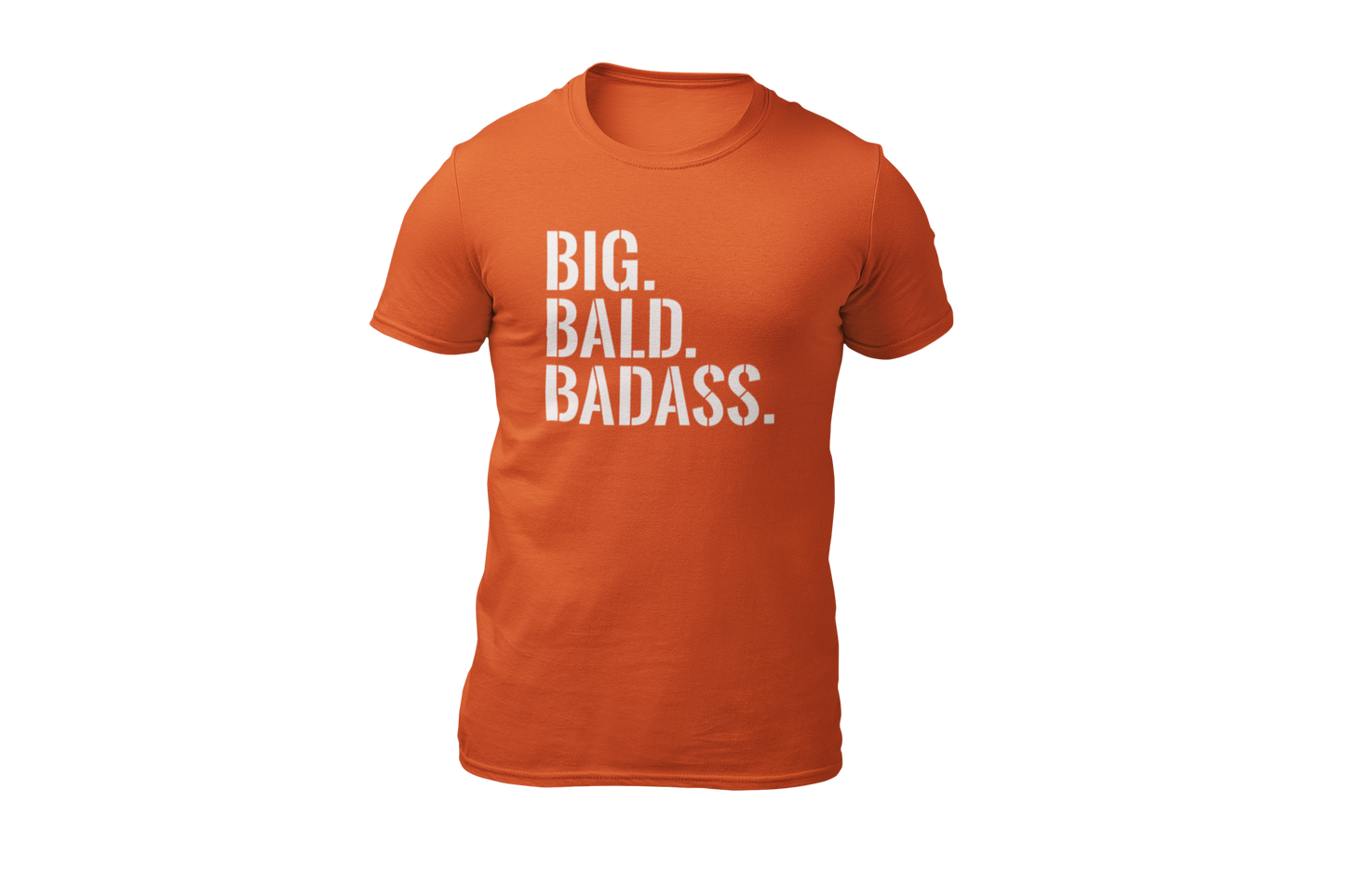 Big bald baddass shirt orange