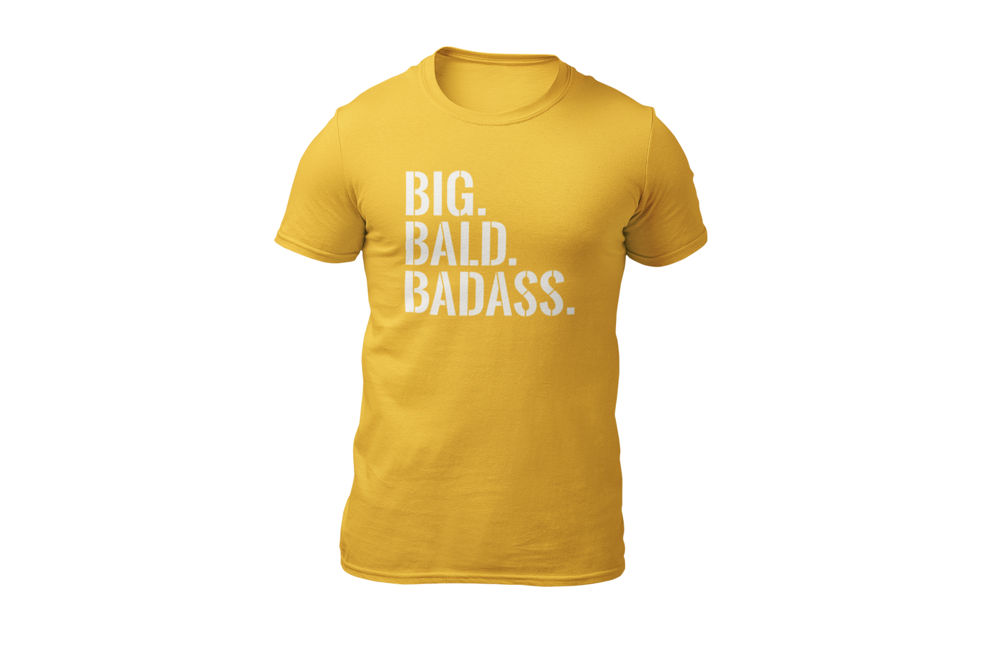 Big bald baddass shirt yellow
