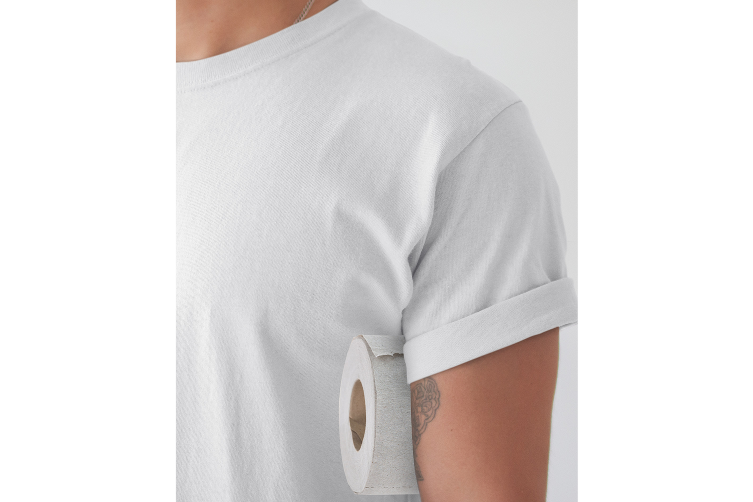 Camping shirt wc rol wit