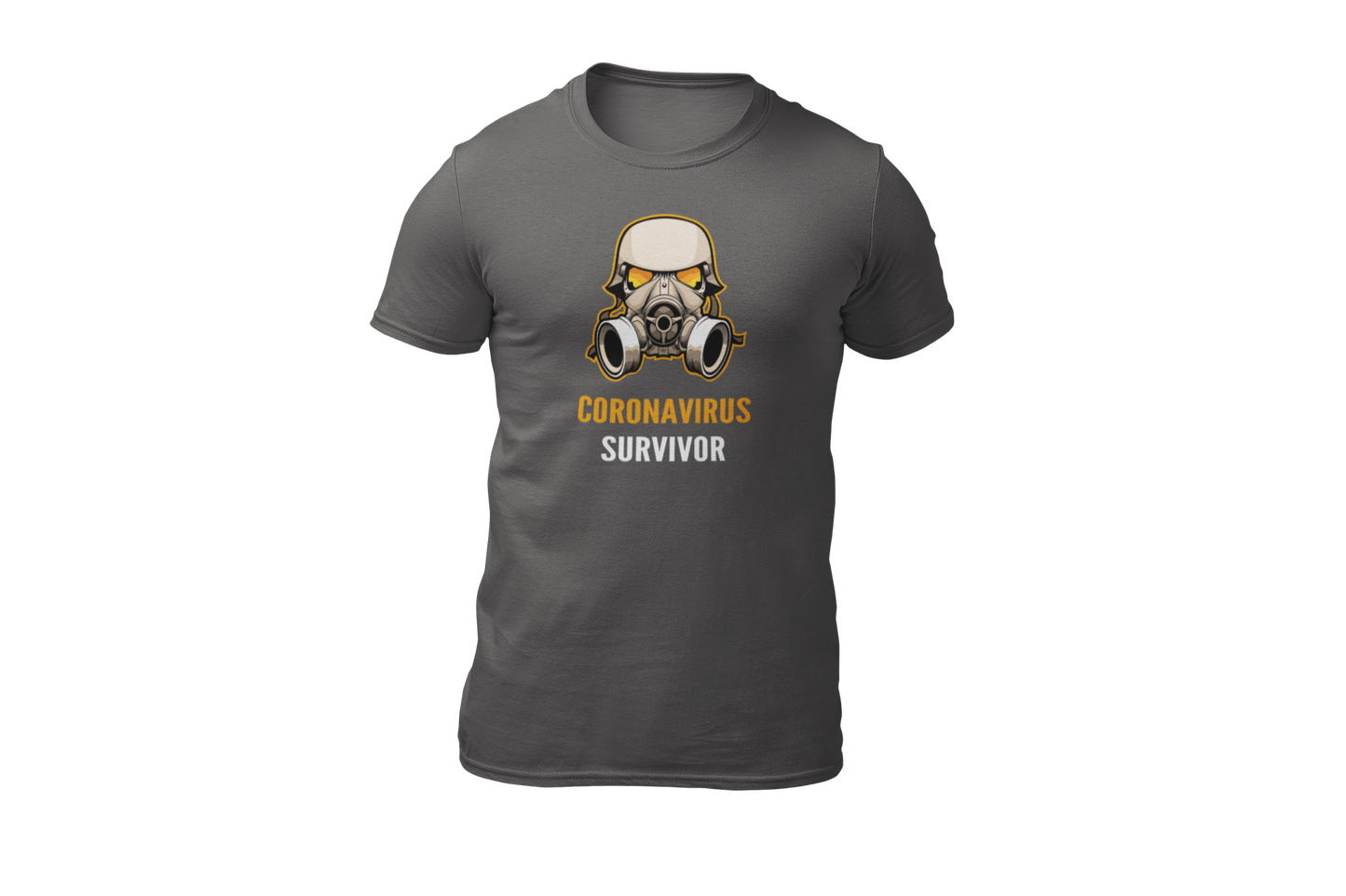 Coronavirus survivor shirt donnie grijs