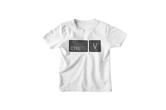 Ctrl c ctrl v shirt kids white