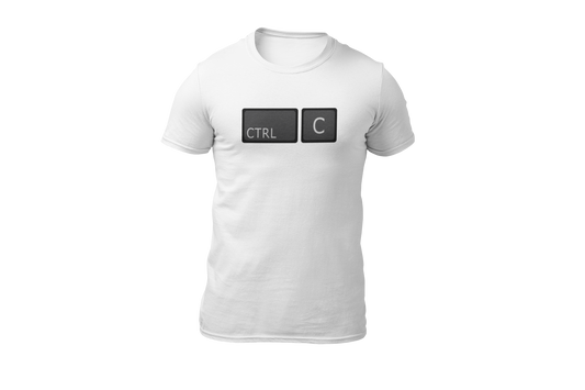 Ctrl c ctrl v shirt white