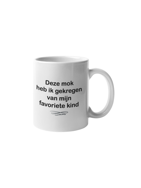 Deze mok heb ik gekregen van mijn favoriete kind vaderdag moederdag donnie
