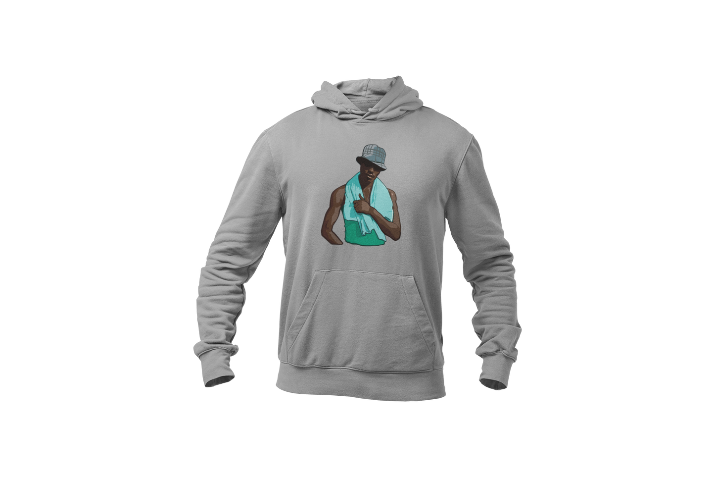 El negro de whatsapp hoodie light grey