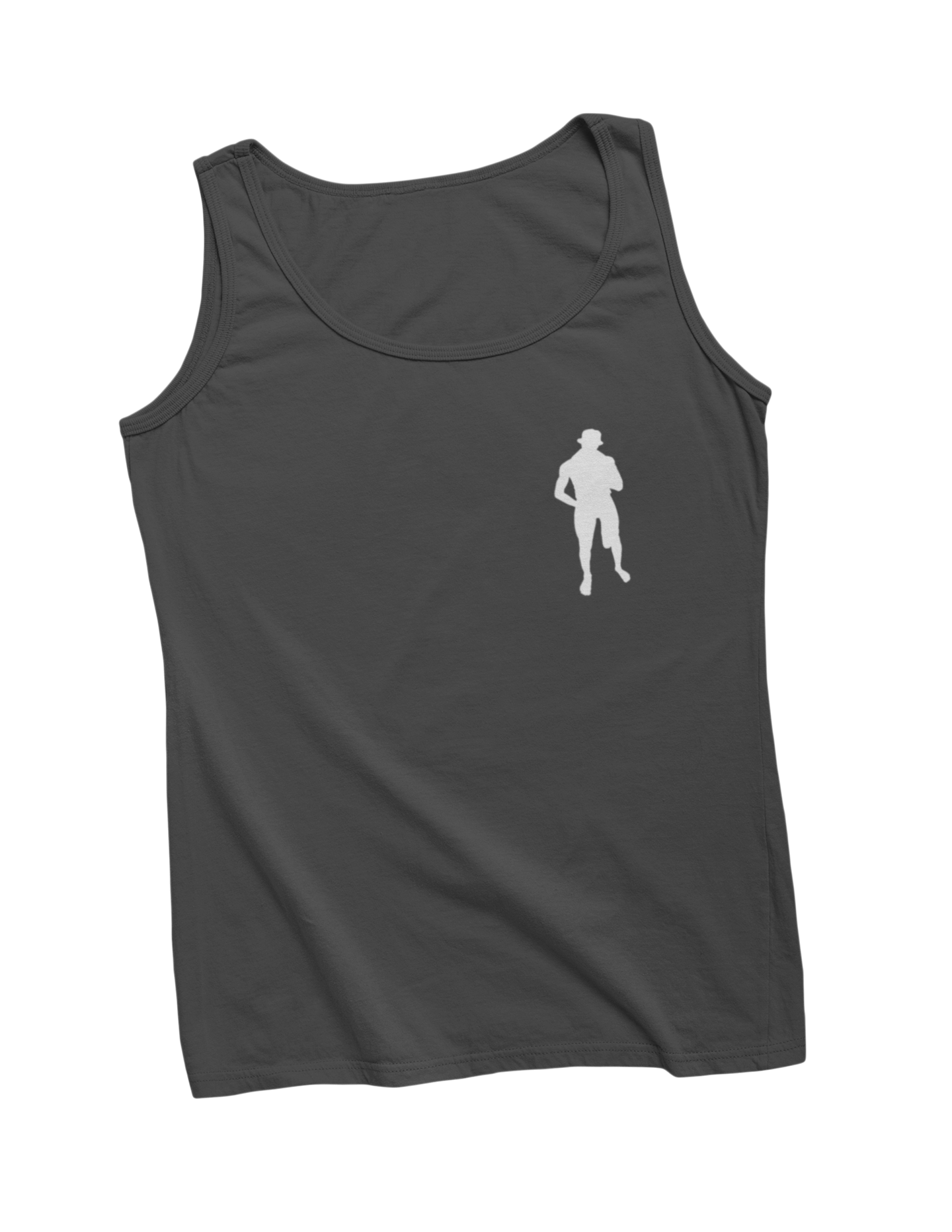 El negro de whatsapp mini tanktop dark grey