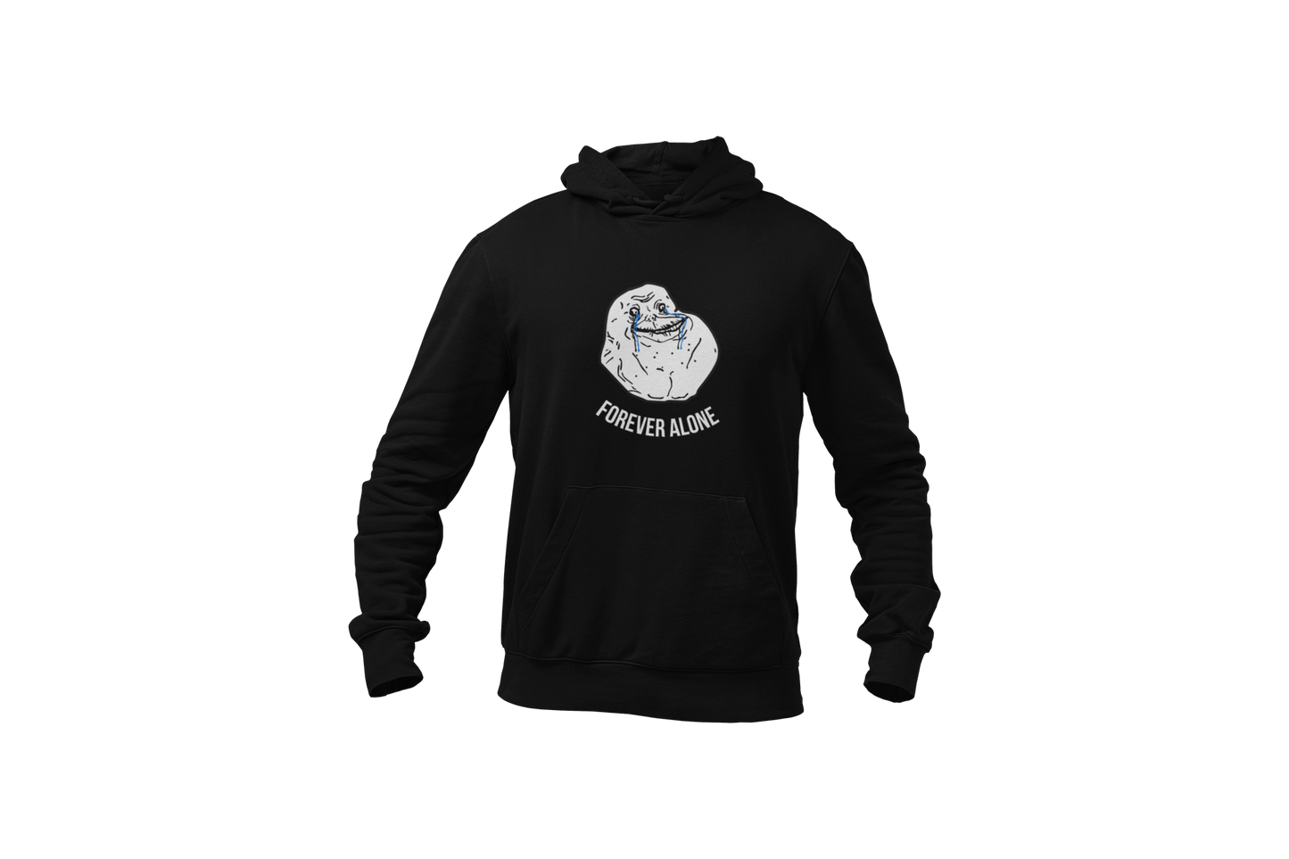 Forever alone meme hoodie donnie zwart