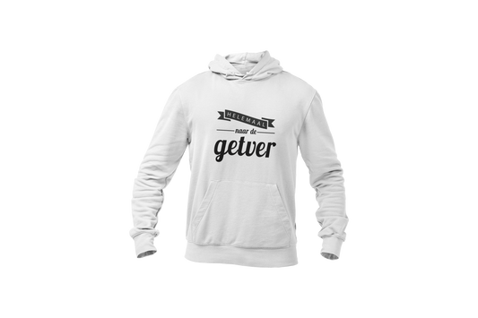 Helemaal naar de getver hoodie white