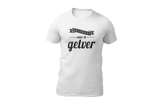Helemaal naar de getver shirt white