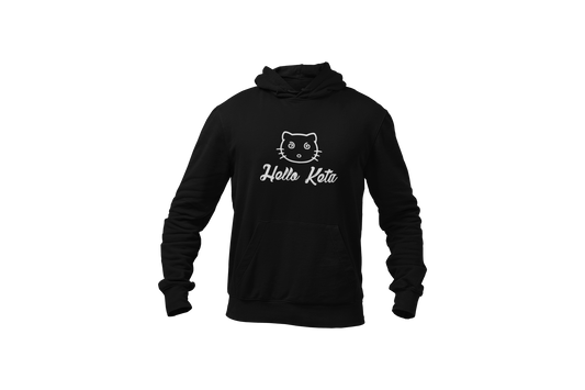 Hello keta hoodie black