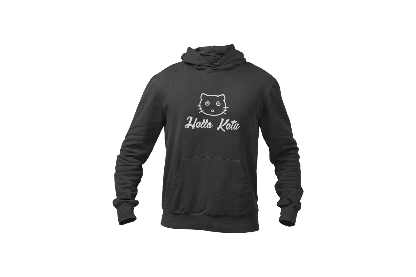 Hello keta hoodie dark grey