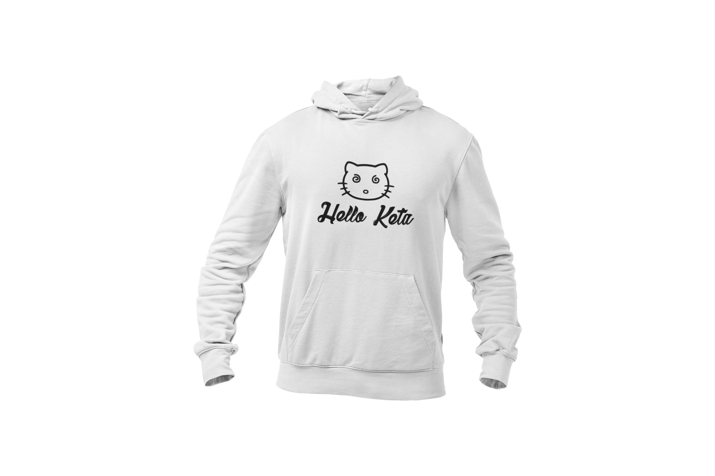 Hello keta hoodie white