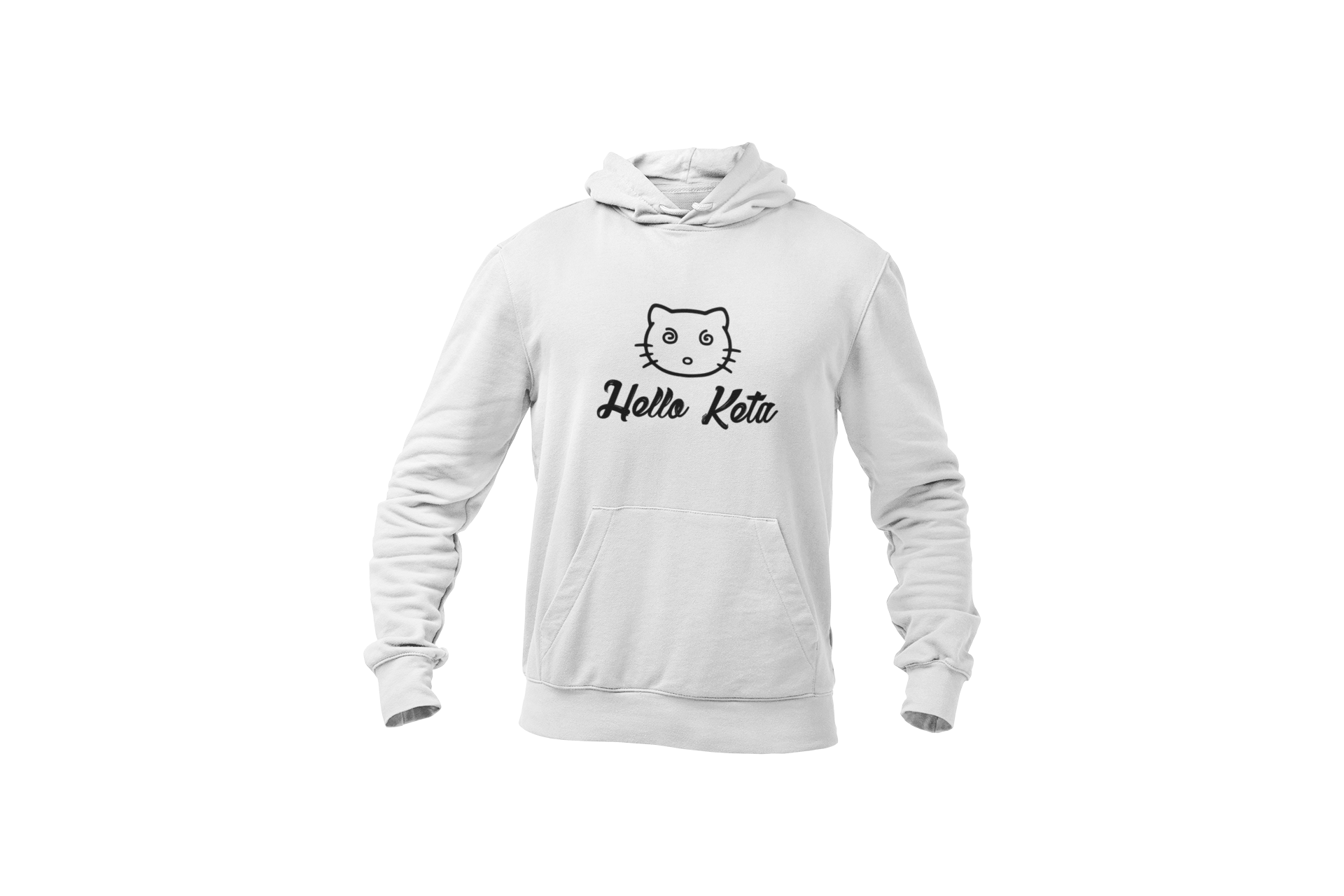 Hello keta hoodie white