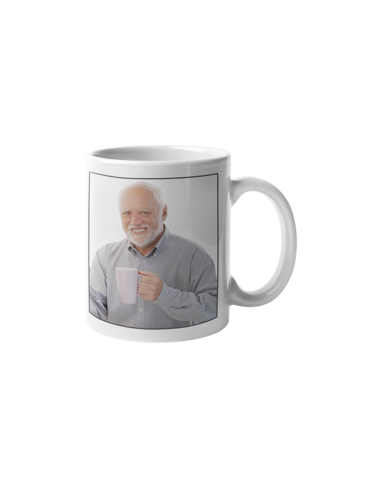 Hide the pain harold meme kop white