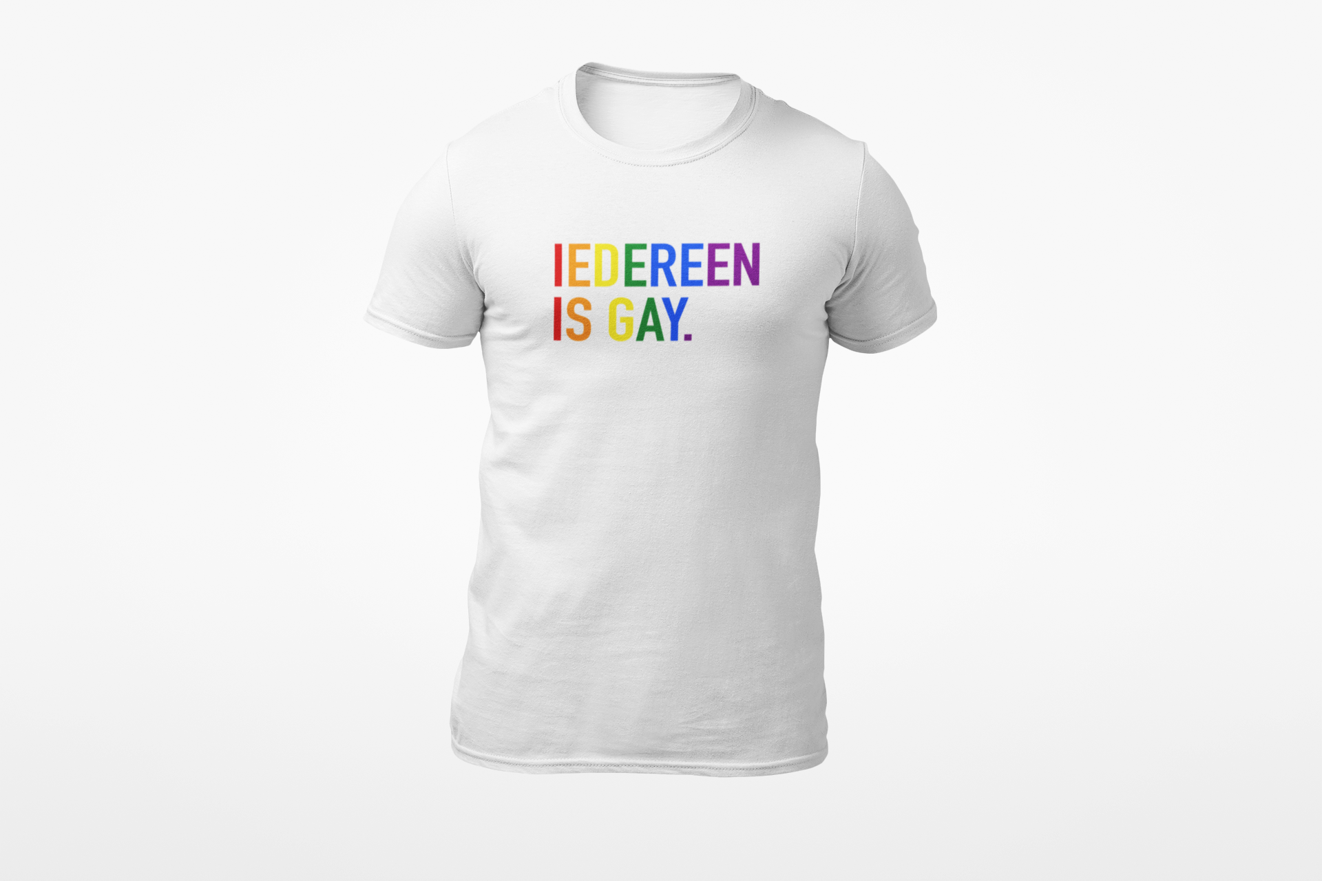 Iedereen is gay shirt donnie white 2
