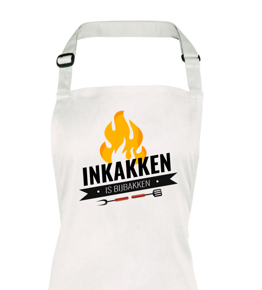 Inkakken is bijbakken schort