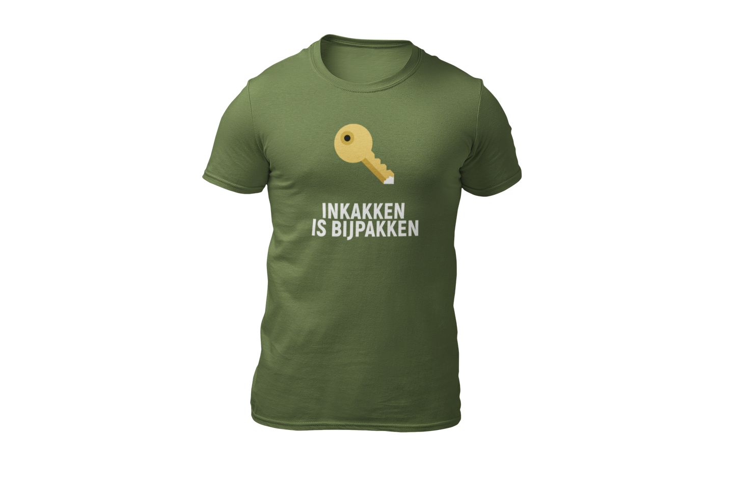 Inkakken is bijpakken shirt green