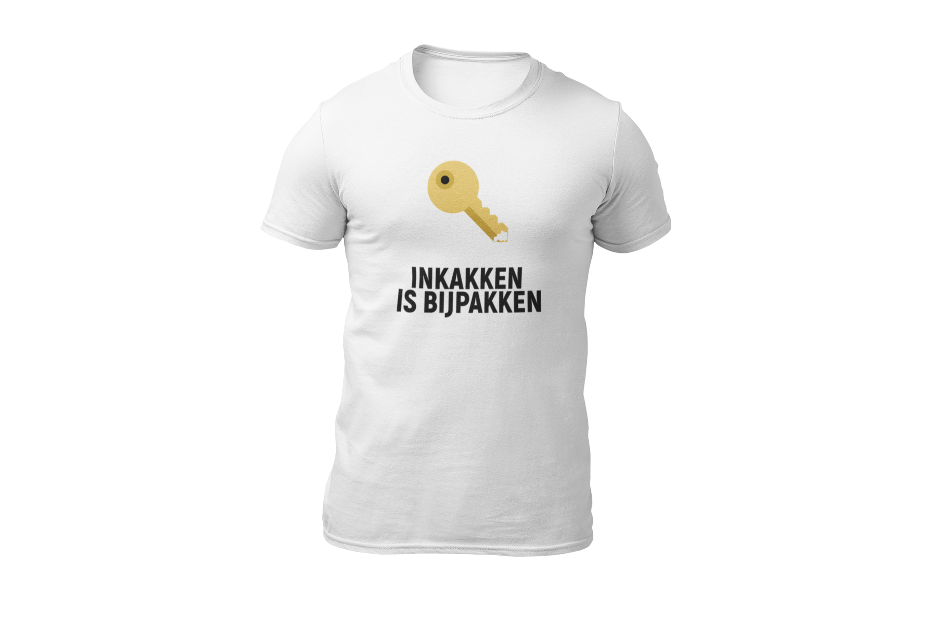 Inkakken is bijpakken shirt white