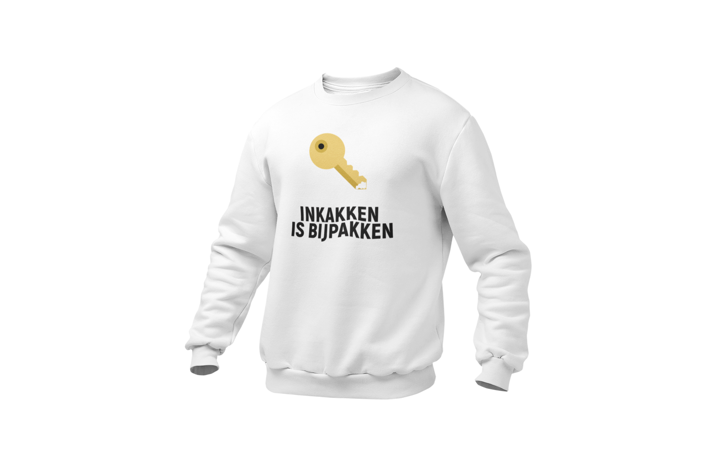 Inkakken is bijpakken sweater white