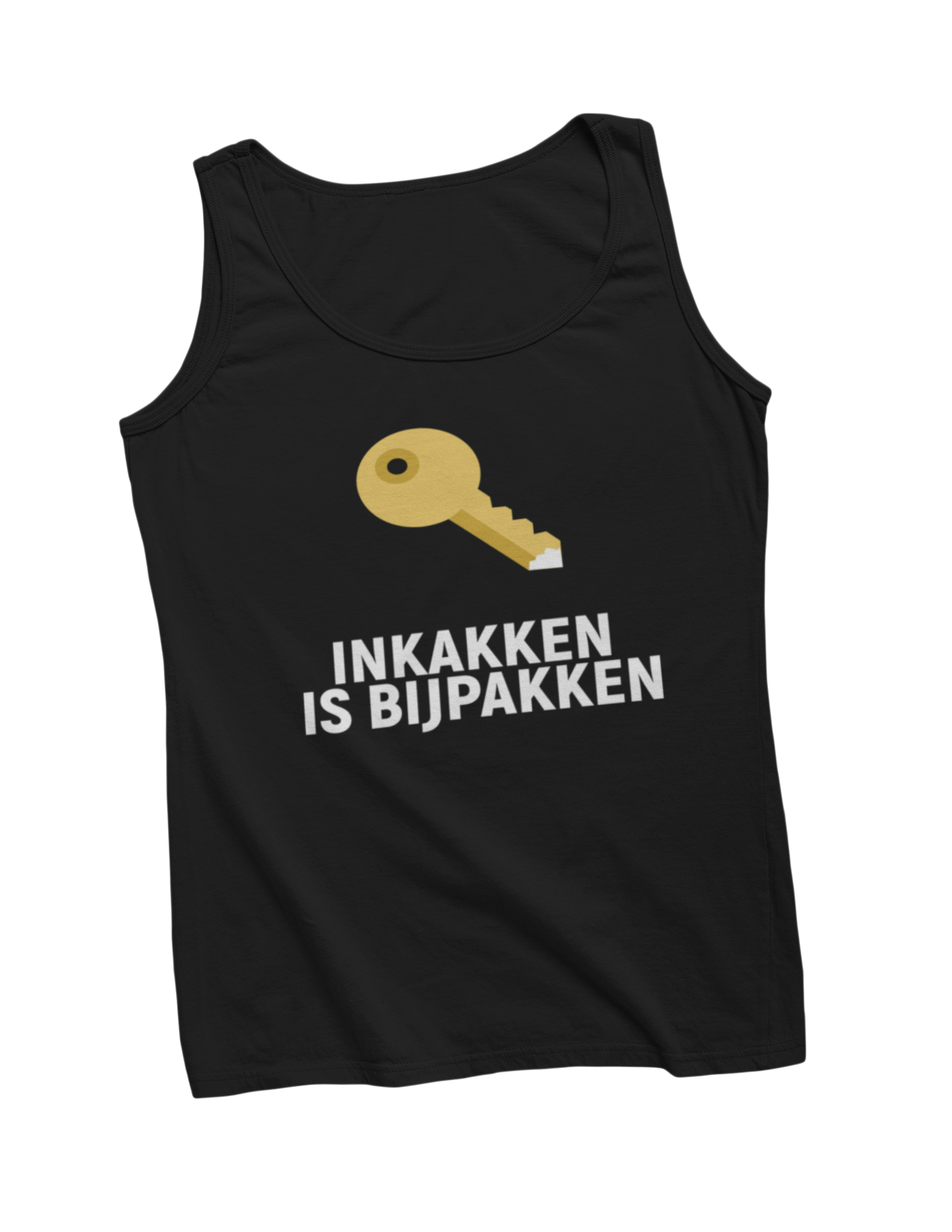 Inkakken is bijpakken tanktop black