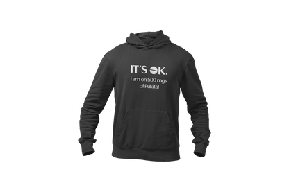 Its ok i am on 500 mgs fukital hoodie donnie donkergrijs