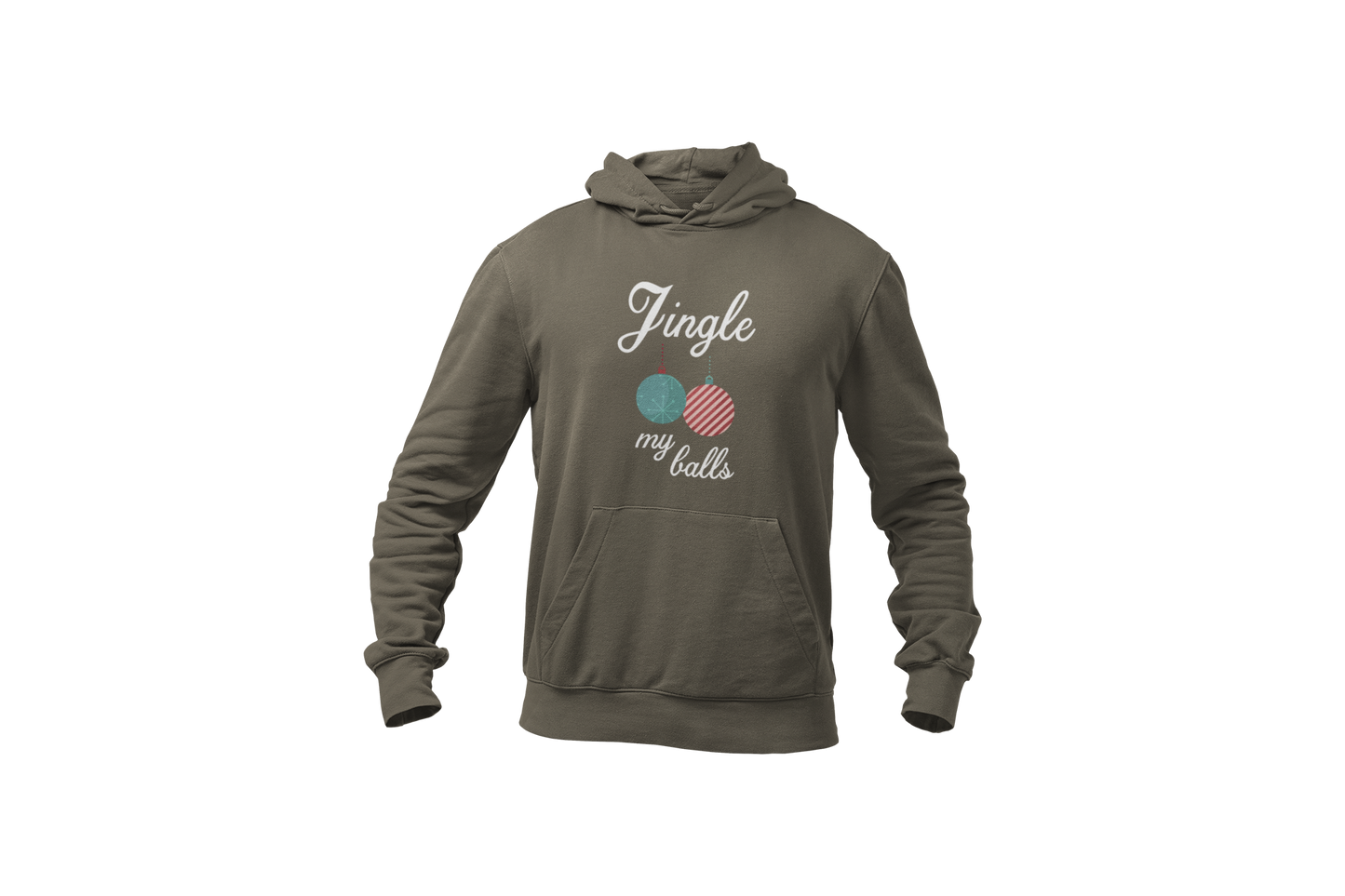 Jingle my balls hoodie green