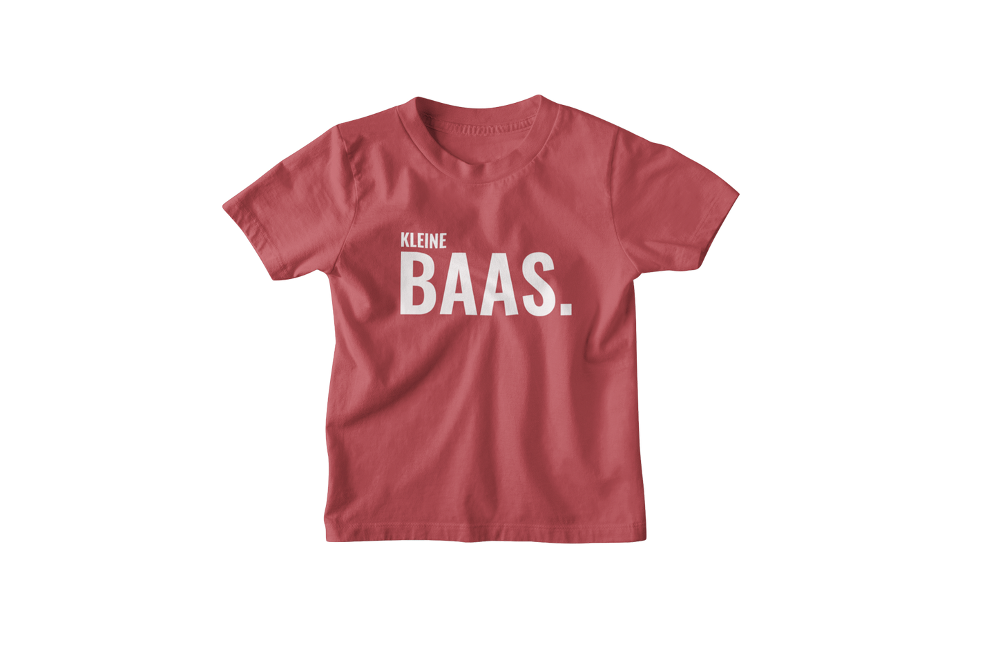 Kleine baas shirt kids donnie dark red