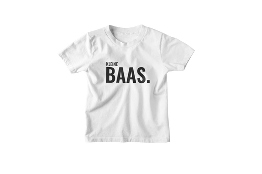 Kleine baas shirt kids donnie white