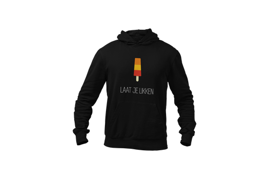 Laat je likken hoodie black