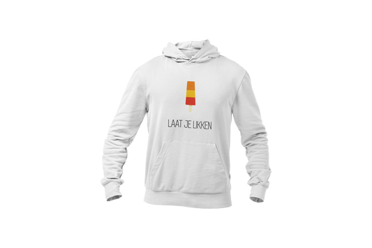 Laat je likken hoodie white