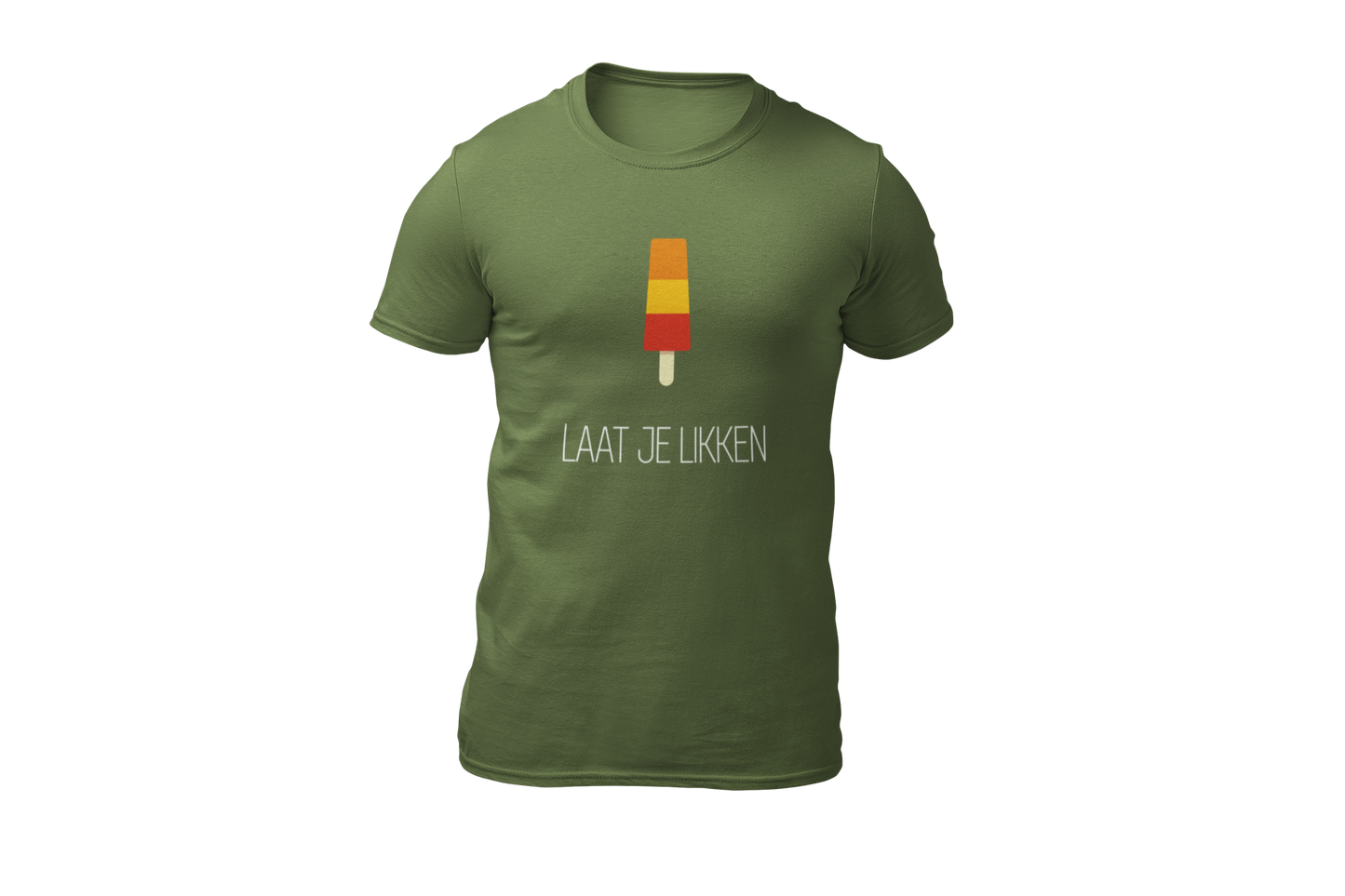 Laat je likken shirt green