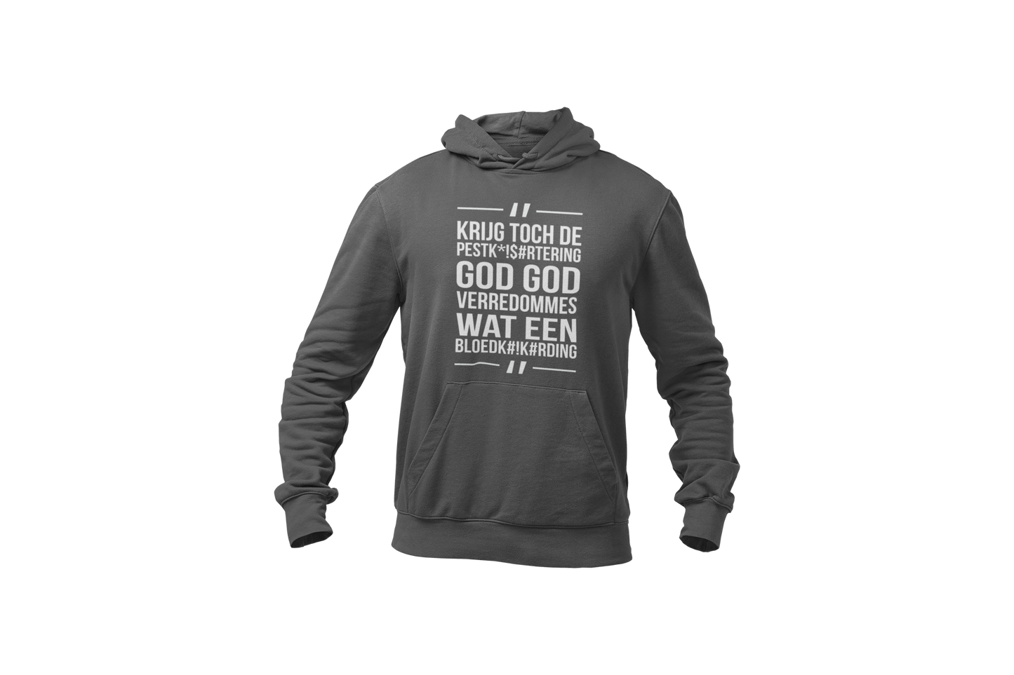 Lau godverredommes hoodie dark grey