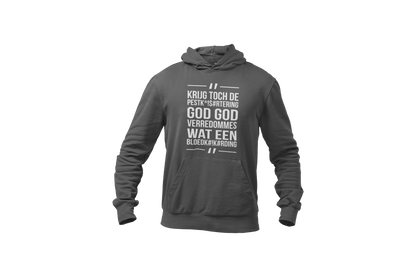 Lau godverredommes hoodie dark grey