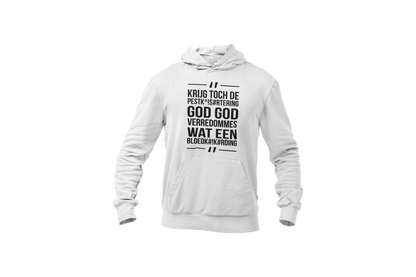 Lau godverredommes hoodie white