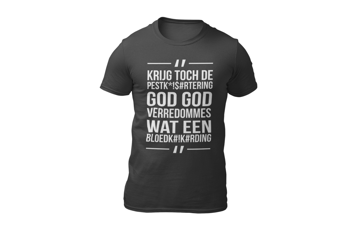 Lau godverredommes shirt dark grey