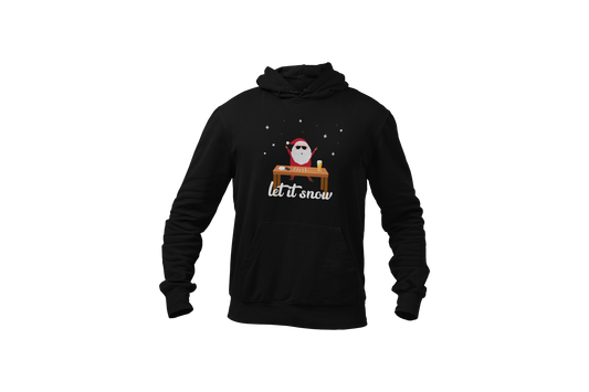 Let it snow hoodie trui coke tafel donnie zwart